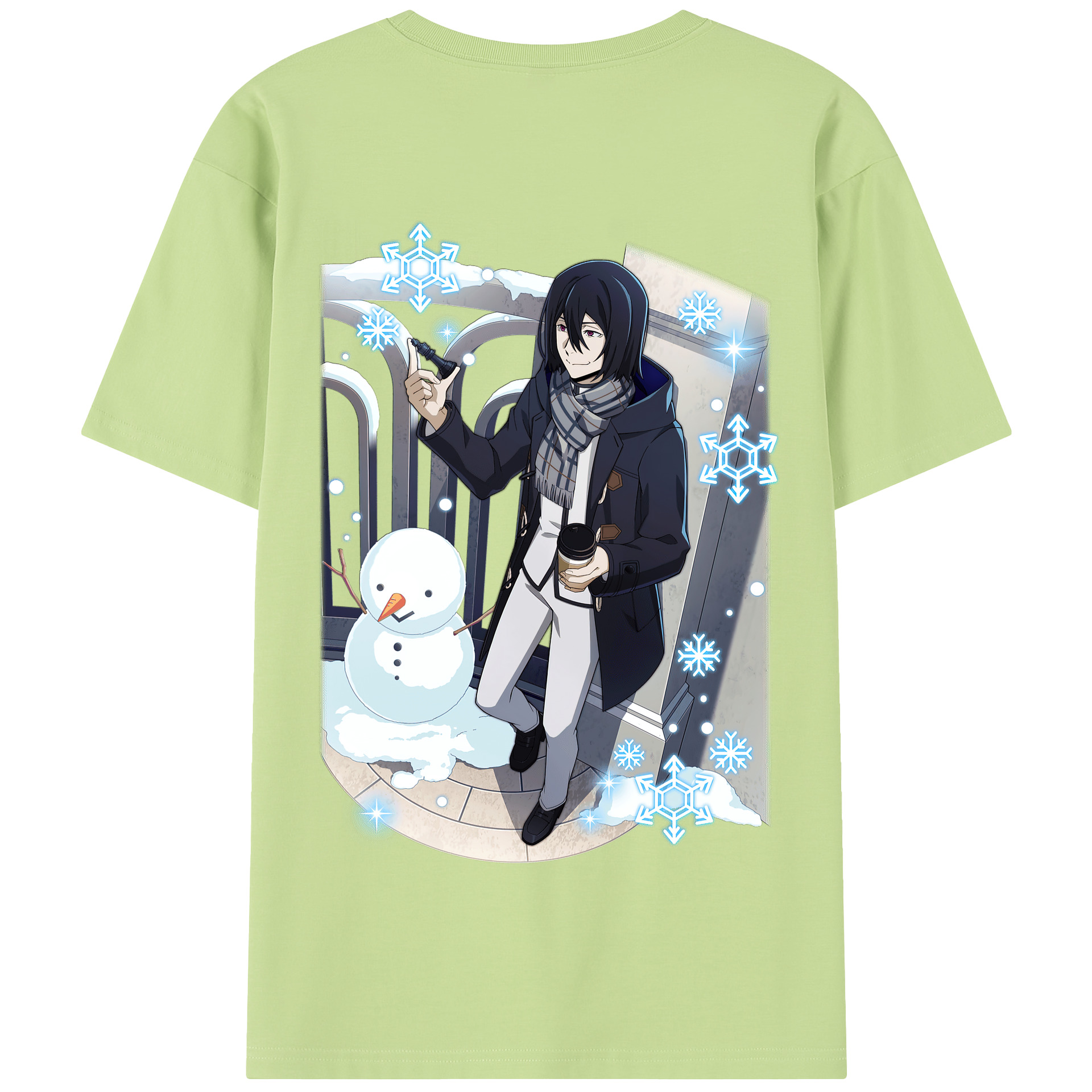 （画像用） 文豪ストレイドッグス Bungo Stray Dogs 綿100％半袖Tシャツ（背面プリント）